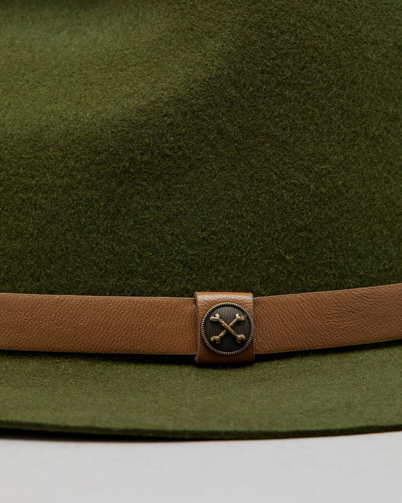 Billy Bones Club Greened Out Fedora Hat for Mens