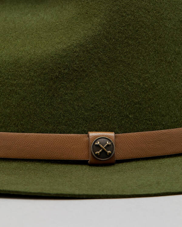Billy Bones Club Greened Out Fedora Hat for Mens