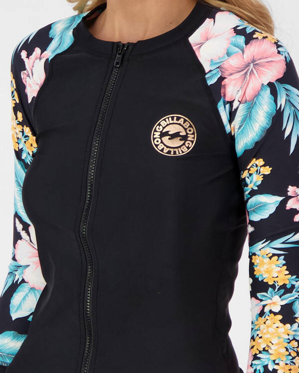 Billabong Sandy Floral Long Sleeve Rash Vest for Womens