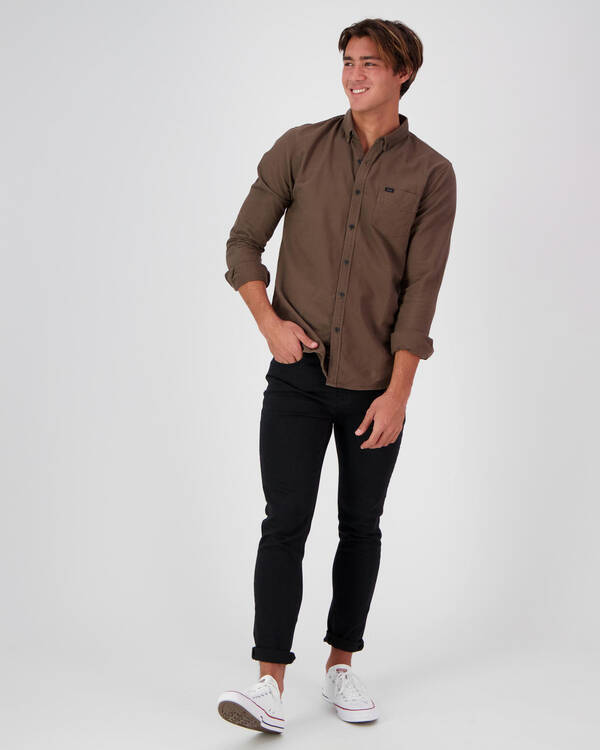 Globe Goodstock Oxford Long Sleeve Shirt for Mens