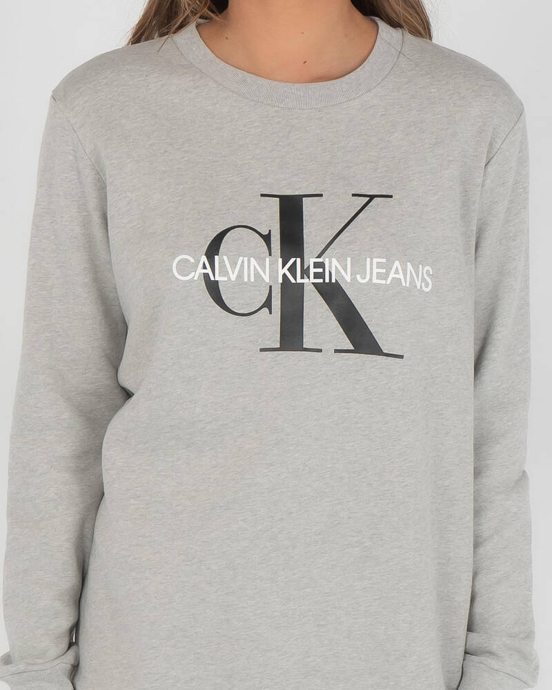 Calvin Klein Jeans Monogram Logo Sweatshirt for Womens