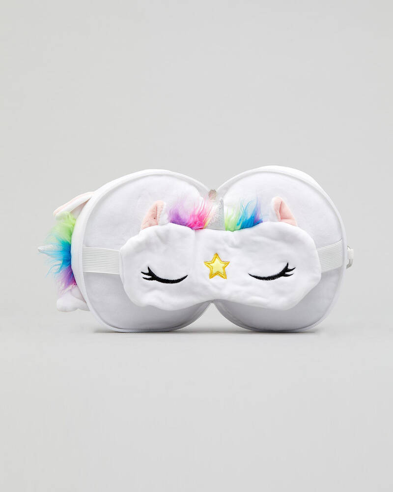 Mooloola Smoosho's Pals Unicorn Travel Pillow & Eye Mask for Unisex