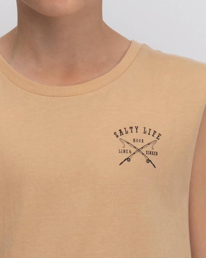 Salty Life Boys' Hooked Muscle for Mens