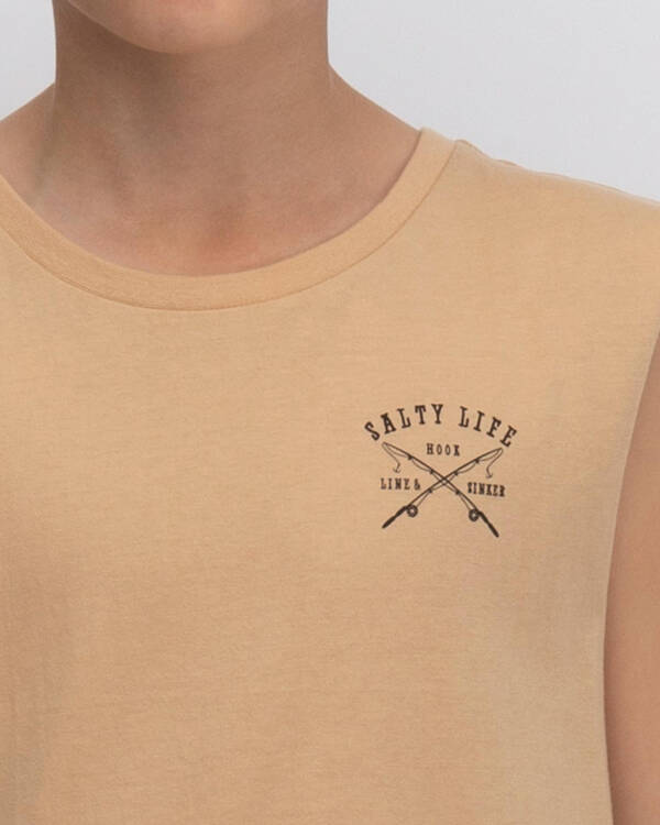 Salty Life Boys' Hooked Muscle for Mens
