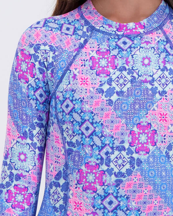 Kaiami Girls Elise Tile Long Sleeve Surfsuit for Womens