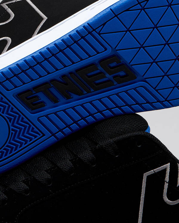 Etnies Kingpin Black/Grey/Royal Shoes for Mens