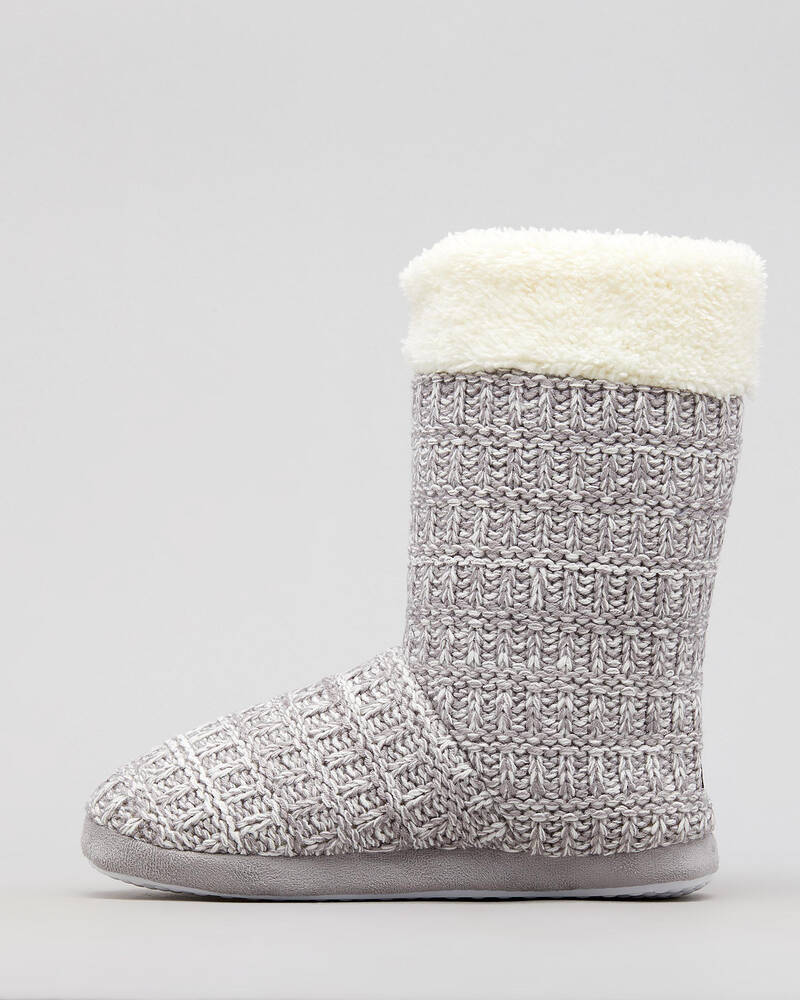 Sleepy Squirrel Holly Slipper Boots for Womens