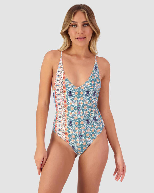 Rusty Hotel Rosa One Piece Swimsuit for Womens