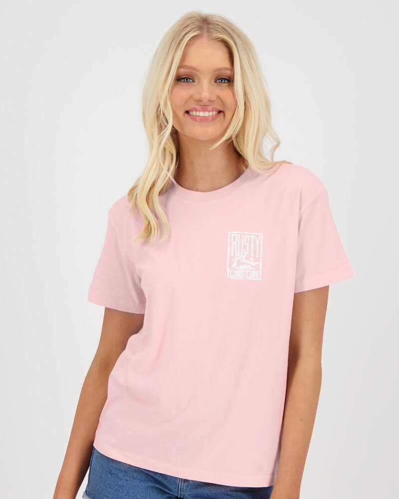 Rusty Coast Care T-Shirt for Womens
