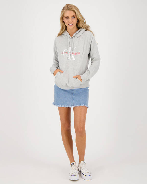 Calvin Klein Jeans Monogram Relaxed Hoodie for Womens