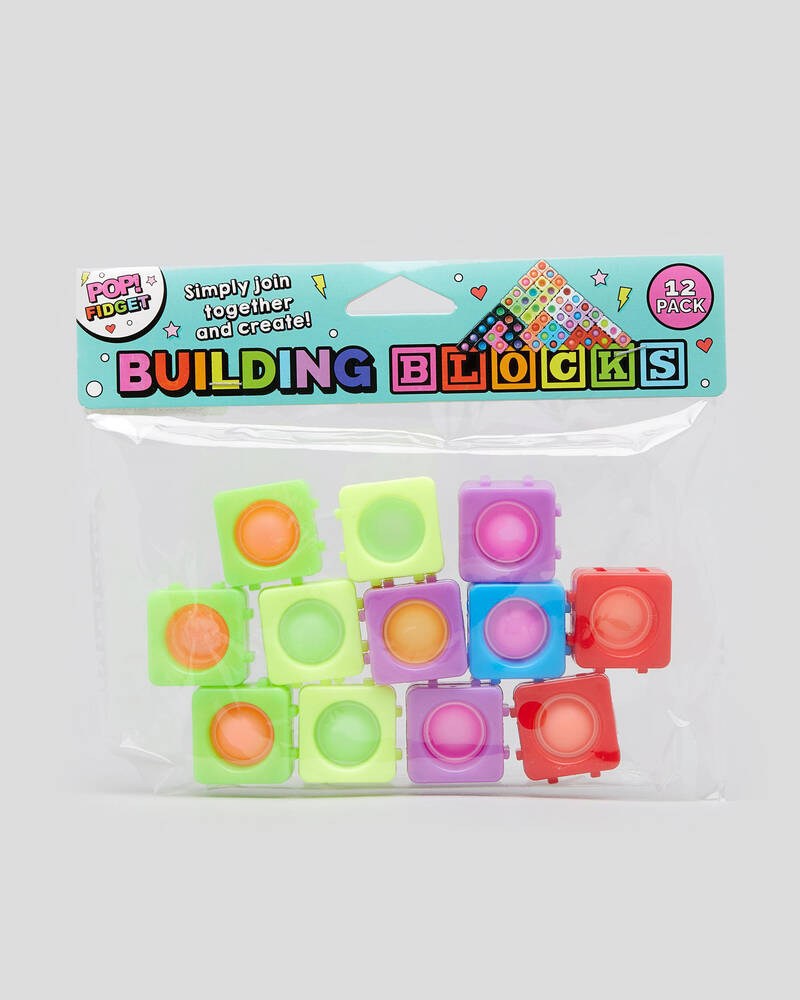 Get It Now Building Block 12 Pop It Toy for Unisex