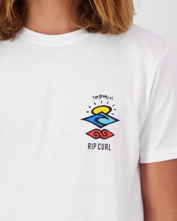 Rip Curl Search Logo SS Rash Vest for Mens