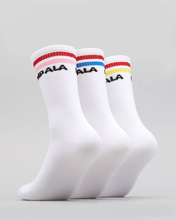 Impala Womens Roller Stripe Sock Pack for Unisex