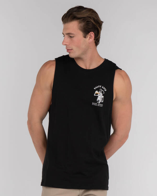 Salty Life Wasted Muscle Tank for Mens