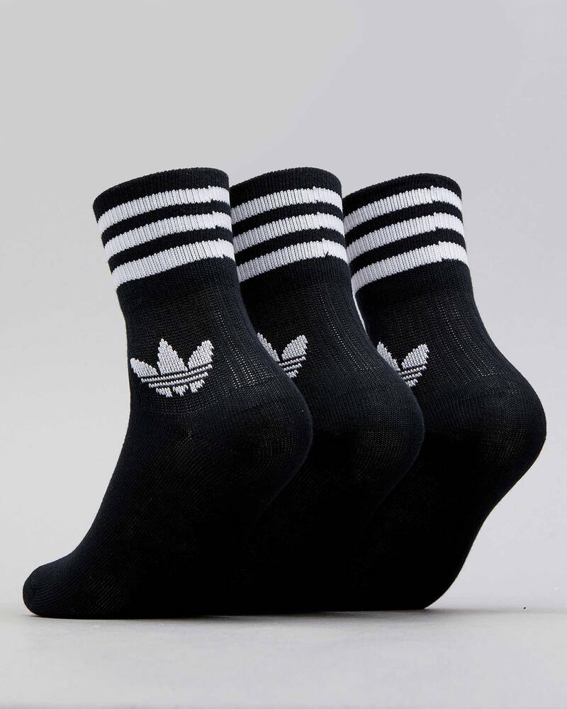 Adidas Boys' Mid Cut Crew Socks 3 Pack for Mens