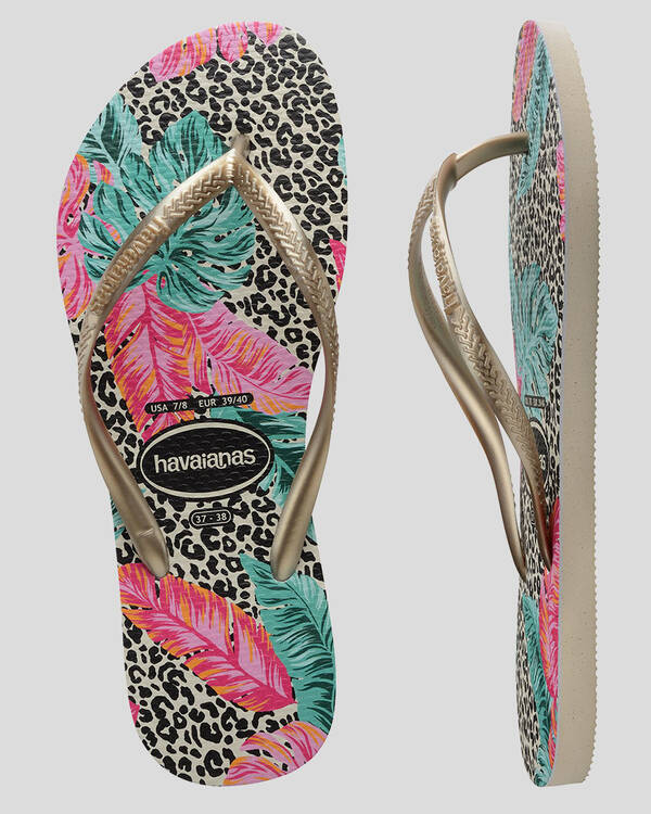 Havaianas Kids' Slim Print Floral Jessica Thongs for Womens