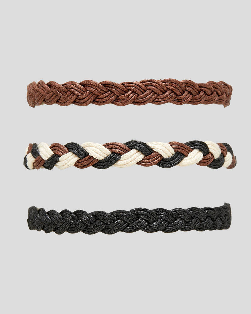 Classics 77 Pack Brn/blk/wht Bracelet for Mens