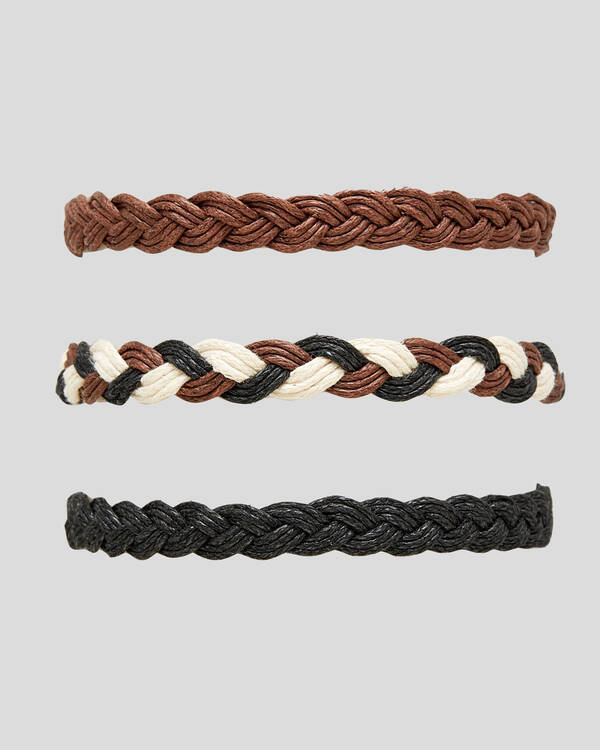 Classics 77 Pack Brn/blk/wht Bracelet for Mens