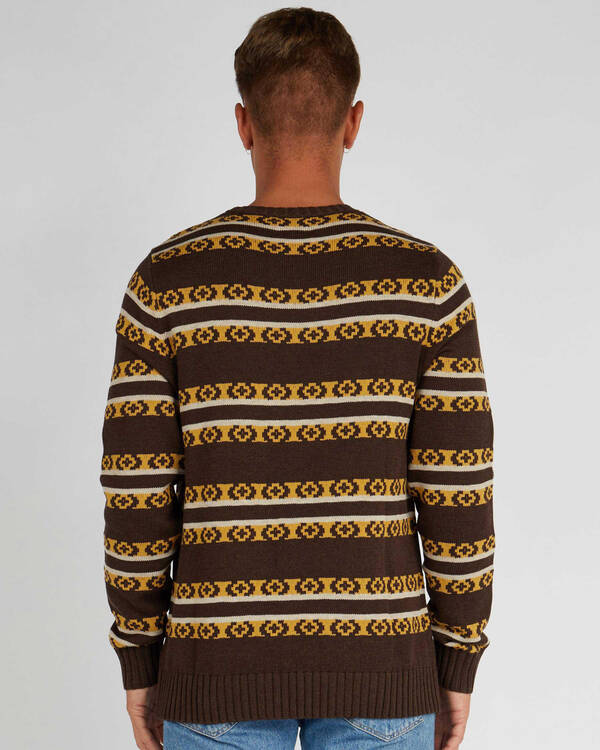 Rhythm The Buzz Stripe Knit Sweatshirt for Mens