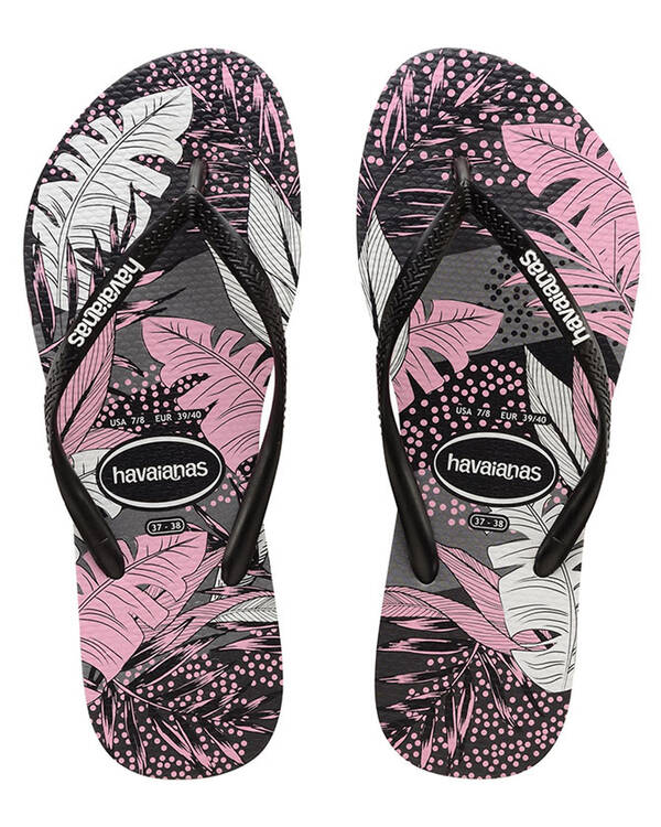 Havaianas Slim Floral Prints Thongs for Womens