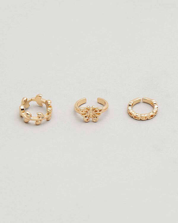 Karyn In LA Butterfly Toe Ring Pack for Womens