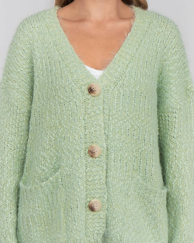 Pink Diamond Outrun Them Knit Cardigan for Womens