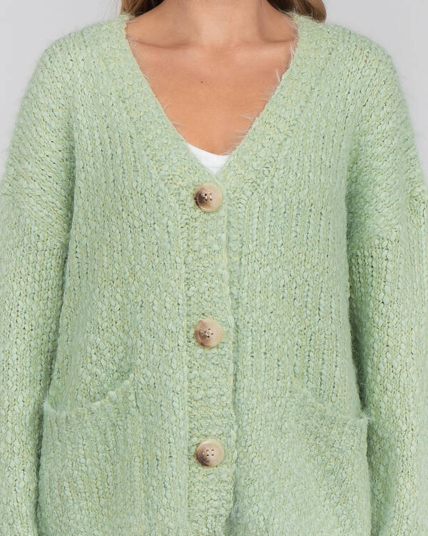 Pink Diamond Outrun Them Knit Cardigan for Womens
