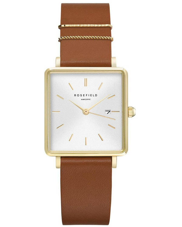Rosefield The Boxy Leather Watch for Womens