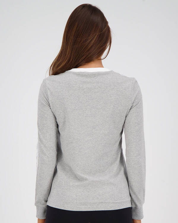 Adidas 3 Stripes Long Sleeve T-shirt for Womens