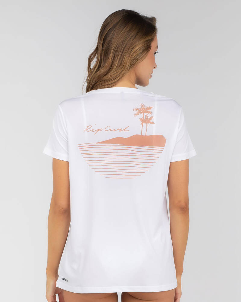 Rip Curl Tropic Sol Short Sleeve Rash Vest for Womens
