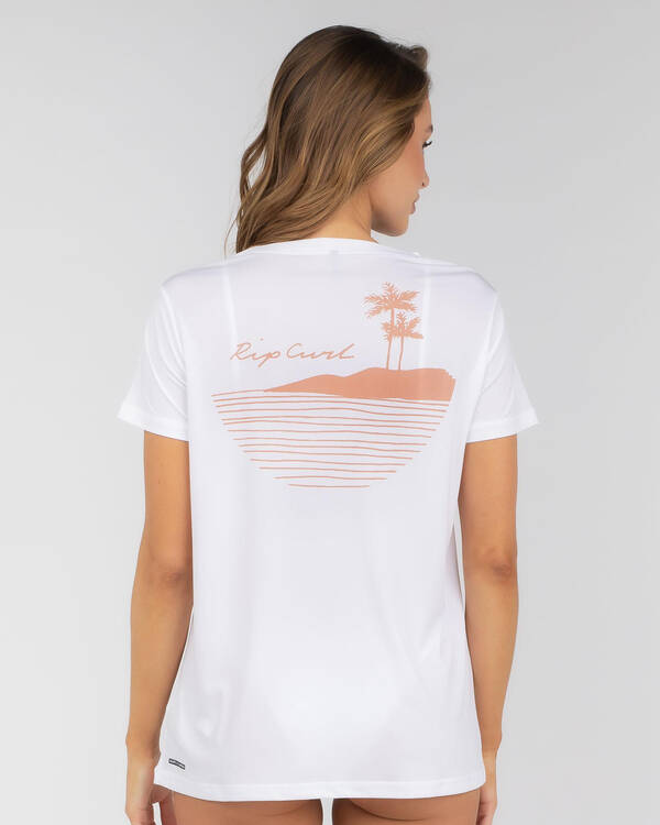 Rip Curl Tropic Sol Short Sleeve Rash Vest for Womens