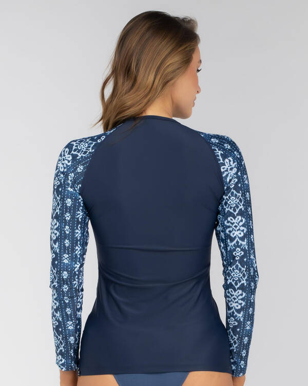 Rip Curl Tropic Shack Long Sleeve Rash Vest for Womens