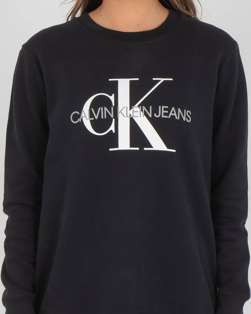 Calvin Klein Jeans Monogram Logo Sweatshirt for Womens