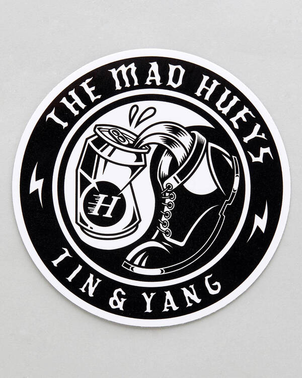The Mad Hueys Tin And Yang Sticker for Mens