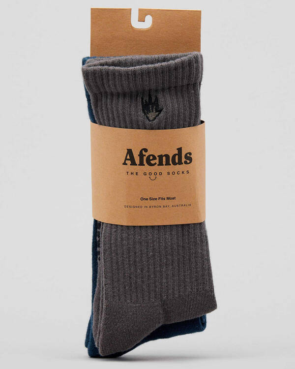 Afends Flame Sock Two Pack for Mens