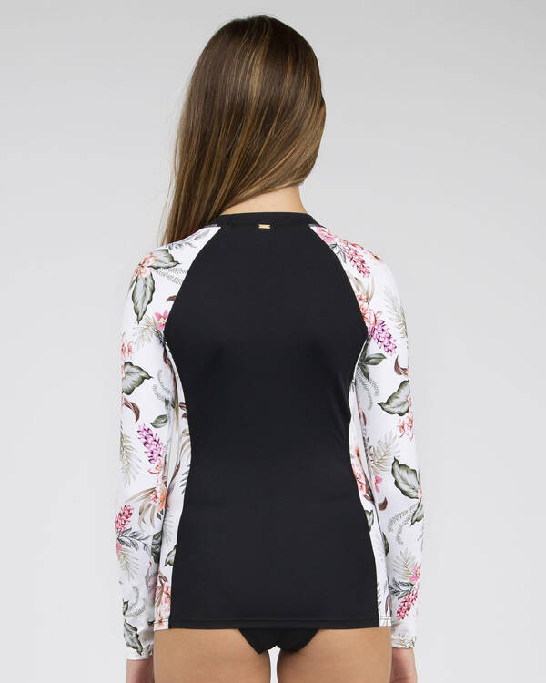 Kaiami Girls' Maika Long Sleeve Rash Vest for Womens