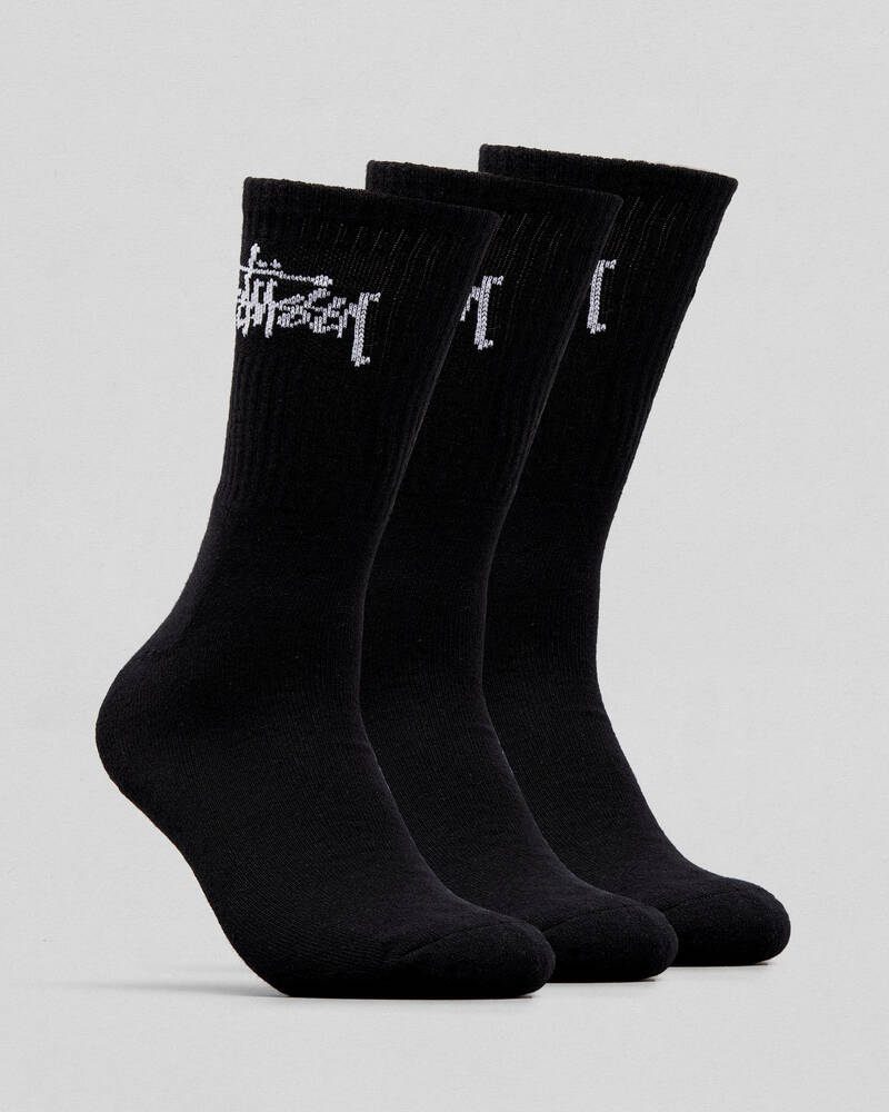 Stussy Graffiti Crew Sock 3pk for Mens