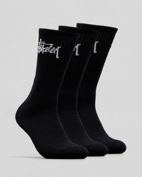 Stussy Graffiti Crew Sock 3pk for Mens
