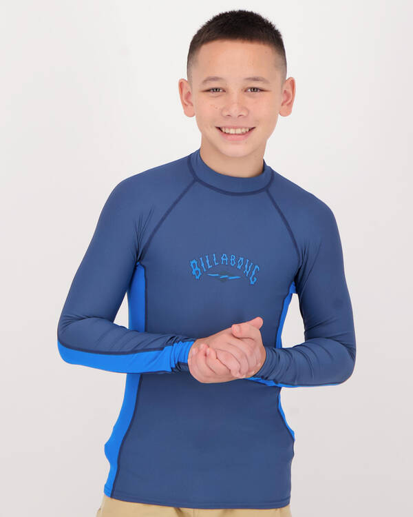 Billabong Boys' Diamond Performance Fit Sidepanel Rash Vest for Mens