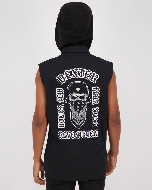 Dexter Fear None Hooded Vest for Mens