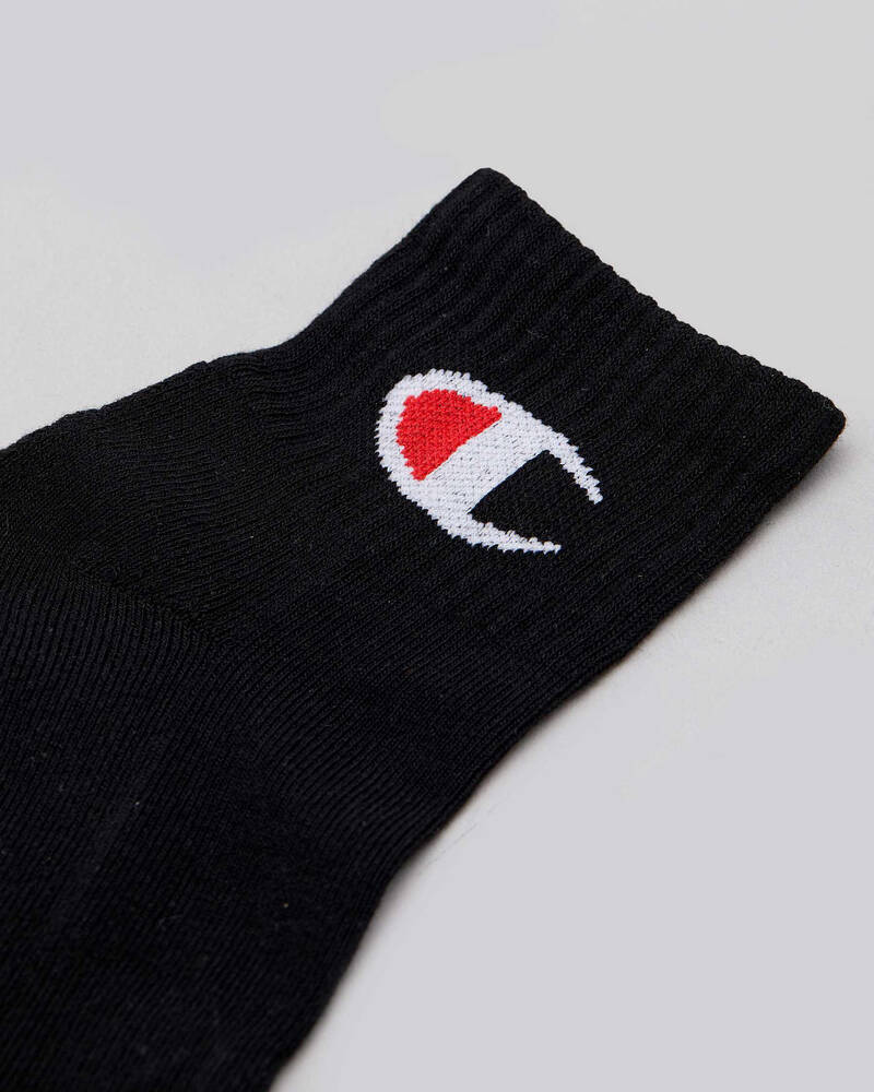 Champion Womens Logo Quarter Crew Sock Pack for Womens