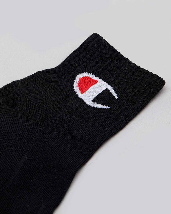 Champion Womens Logo Quarter Crew Sock Pack for Womens