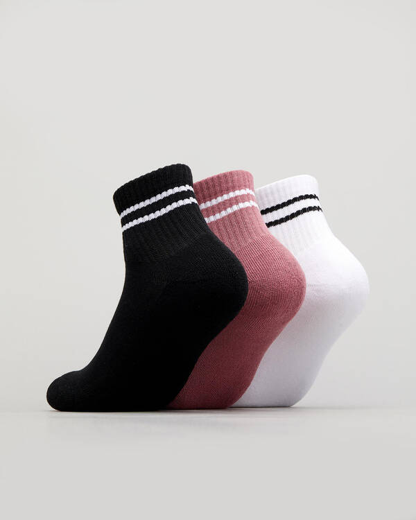 RVCA Womens VA Mini Crew Sock Pack for Womens