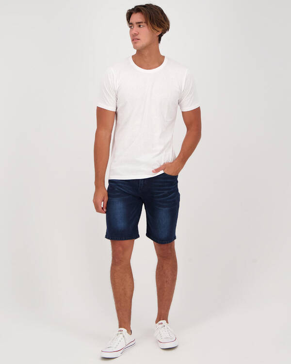 Jacks Char Denim Walk Shorts for Mens