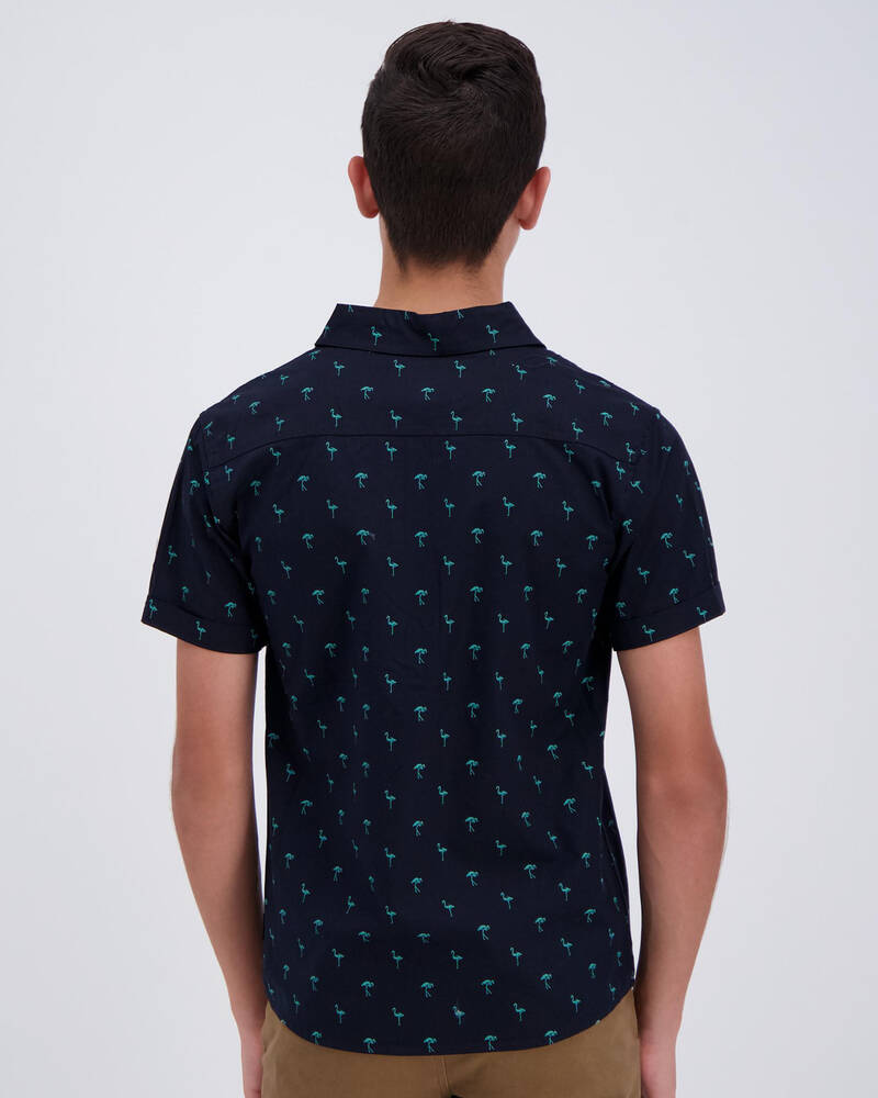 Lucid Boys Flamingo Short Sleeve Shirt for Mens