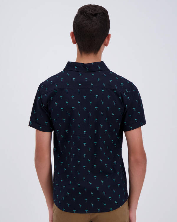 Lucid Boys Flamingo Short Sleeve Shirt for Mens