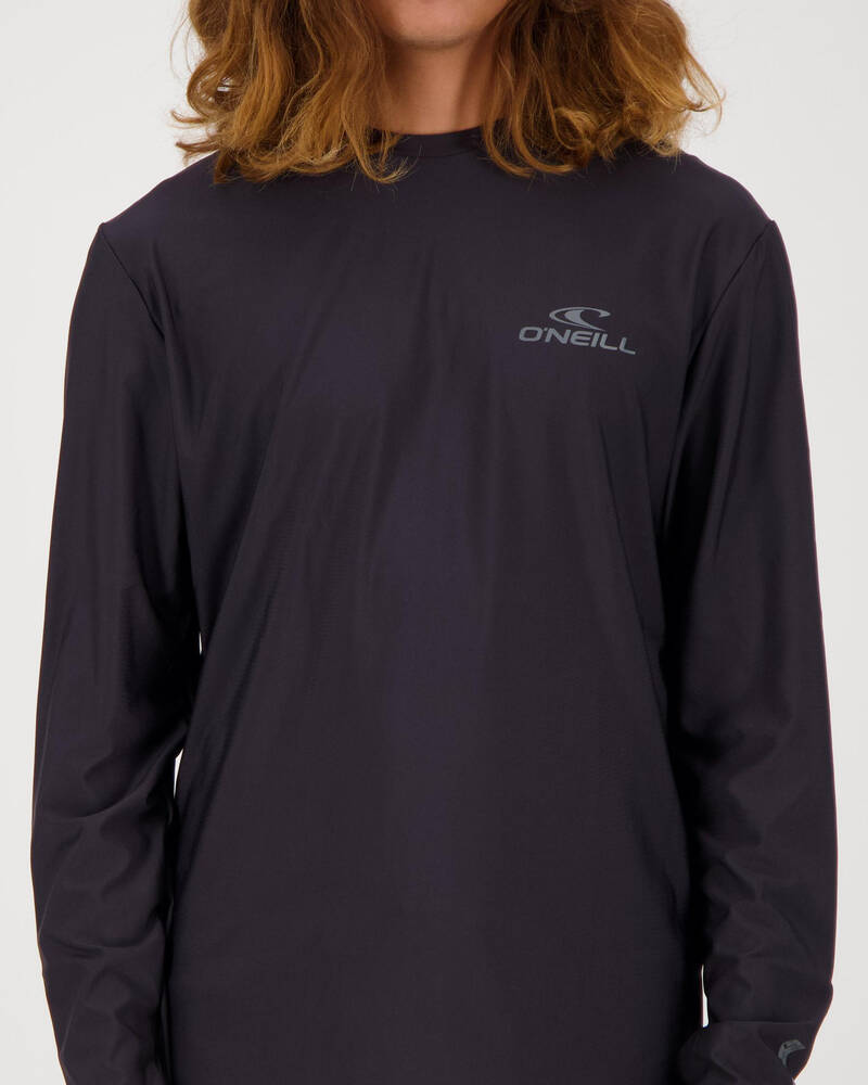 O'Neill Basic Skins Long Sleeve Rash Vest for Mens