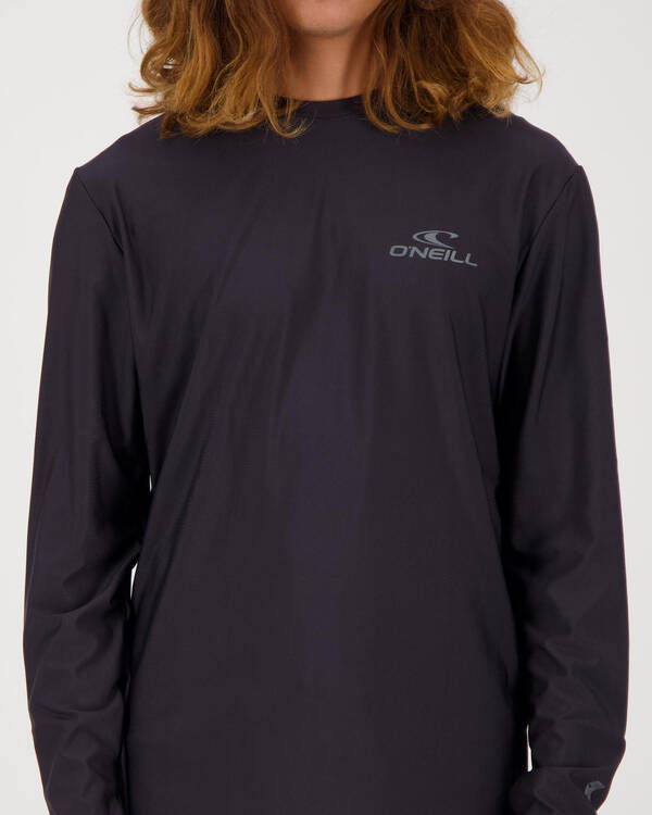 O'Neill Basic Skins Long Sleeve Rash Vest for Mens