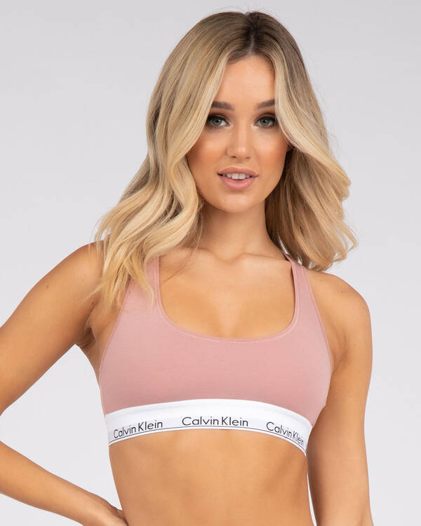 Calvin Klein Cotton Unlined Bralette for Womens
