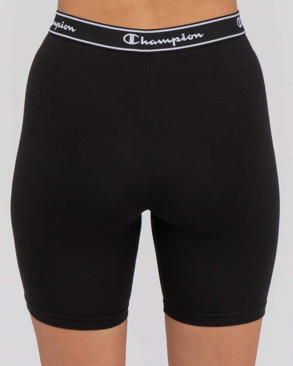 Champion Logo Bike Shorts for Womens